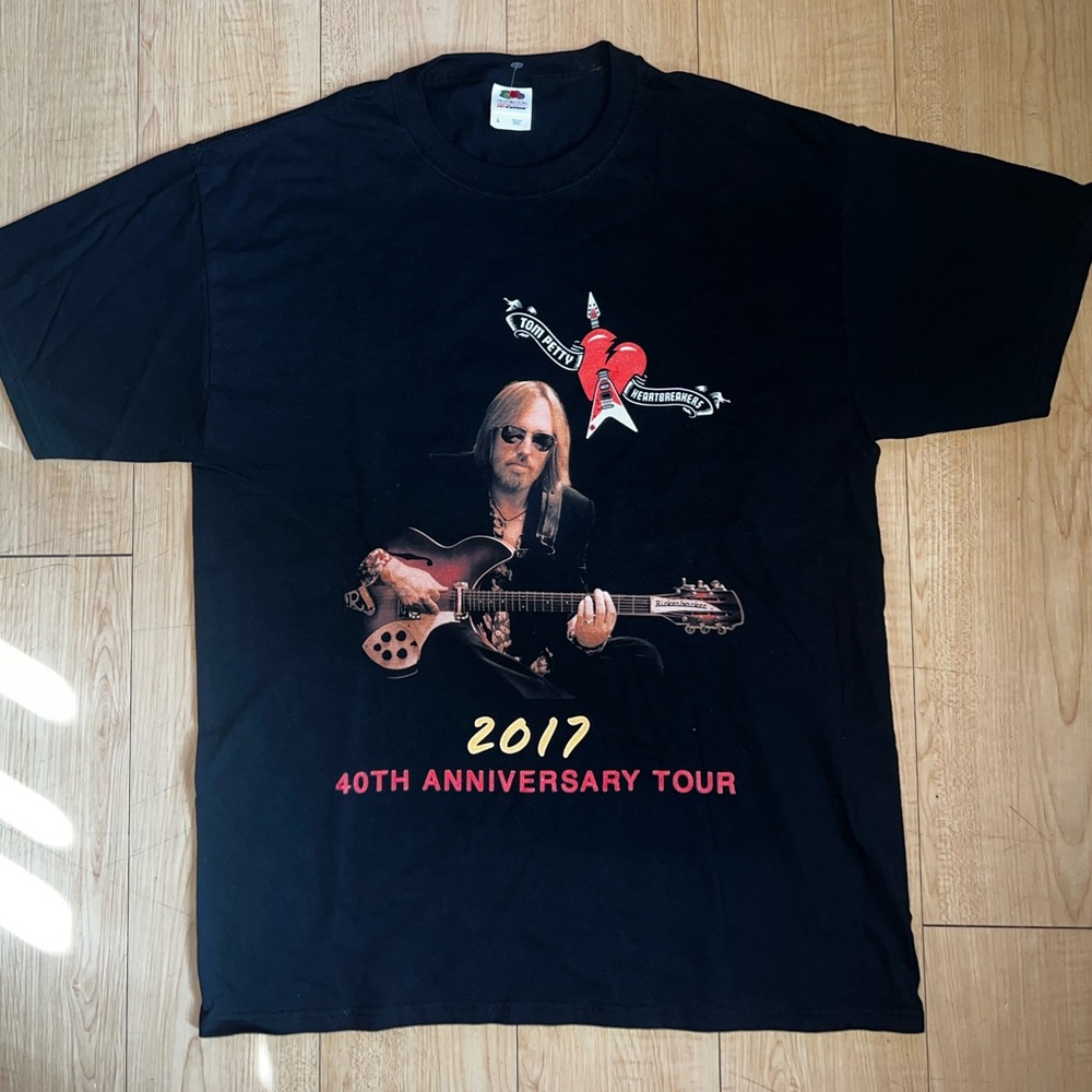 Tom Petty & The Heartbreakers 2017 40th Anniversary Concert Tour T-Shirt Men L